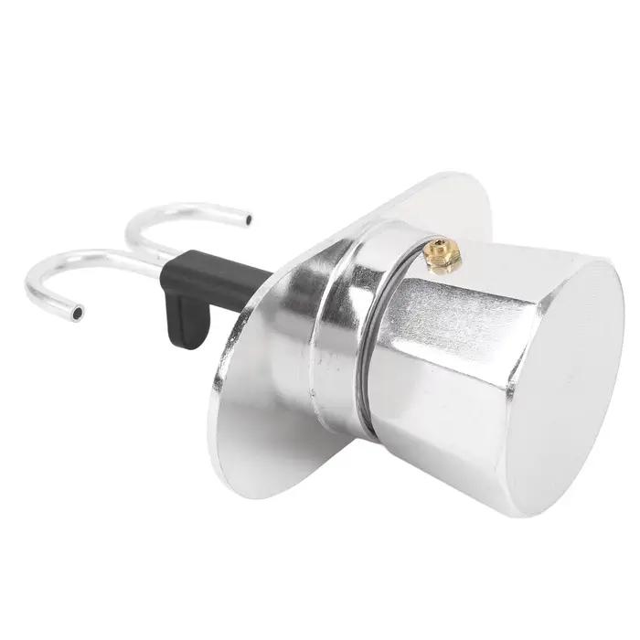Cafetière italienne en alliage d'aluminium à double tête pour la maison