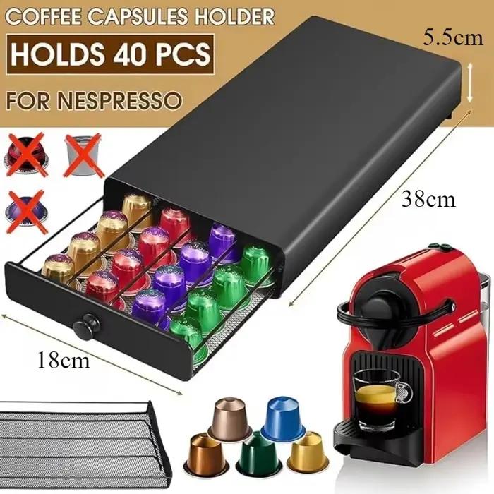 Boîte de rangement de capsules de café