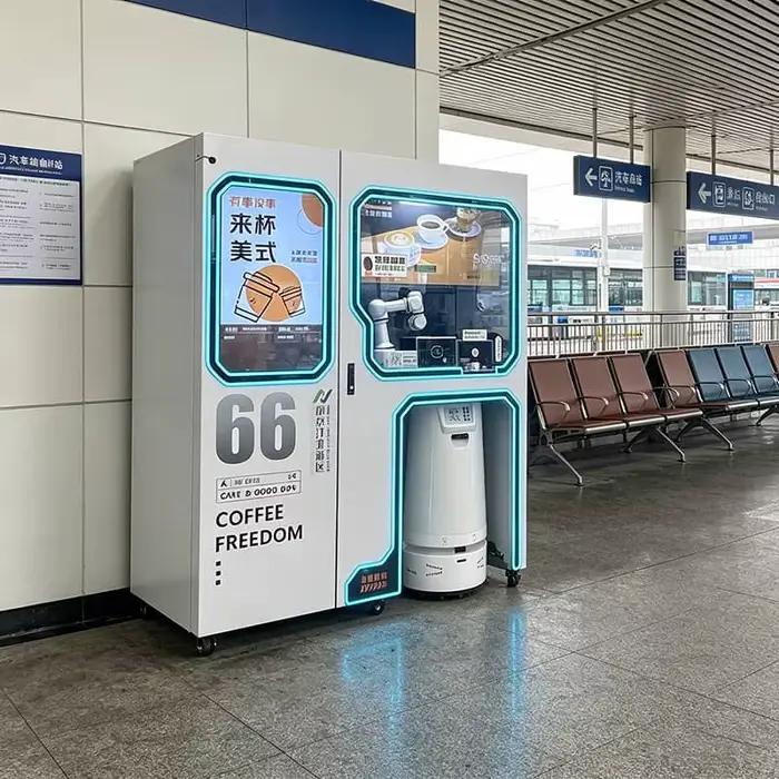 Solution de barista robotique automatisée pour la préparation et la livraison autonome de café
