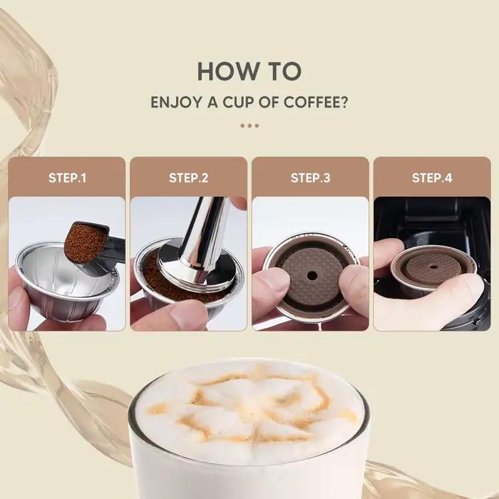 Couvercle réutilisable pour capsules de café Vertuoline originales