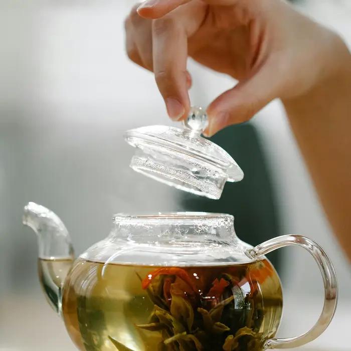 Couvercle de théière en verre pour bouilloire