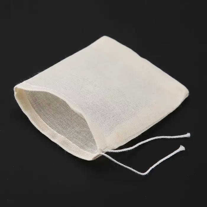 Sachets de Thé en Gaze de Coton avec Ficelle