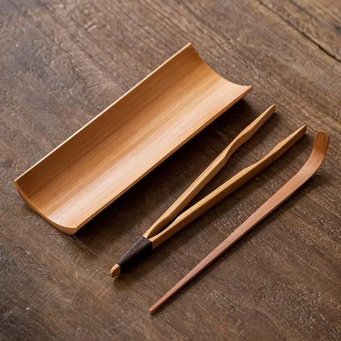 Accessoires de cérémonie du thé naturel