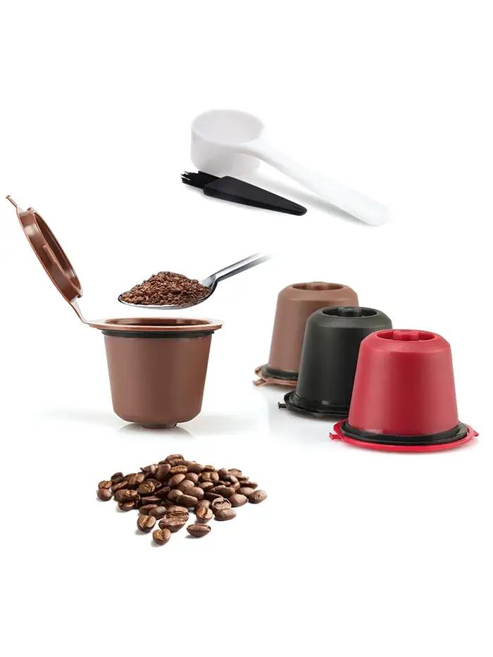 Capsules de café réutilisables, 3 pièces, pour machine à expresso
