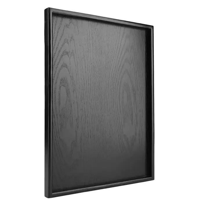 Plateau à thé en bois noir