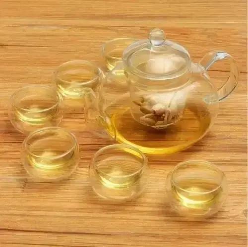 Service à thé en verre borosilicate de haute qualité avec infuseur