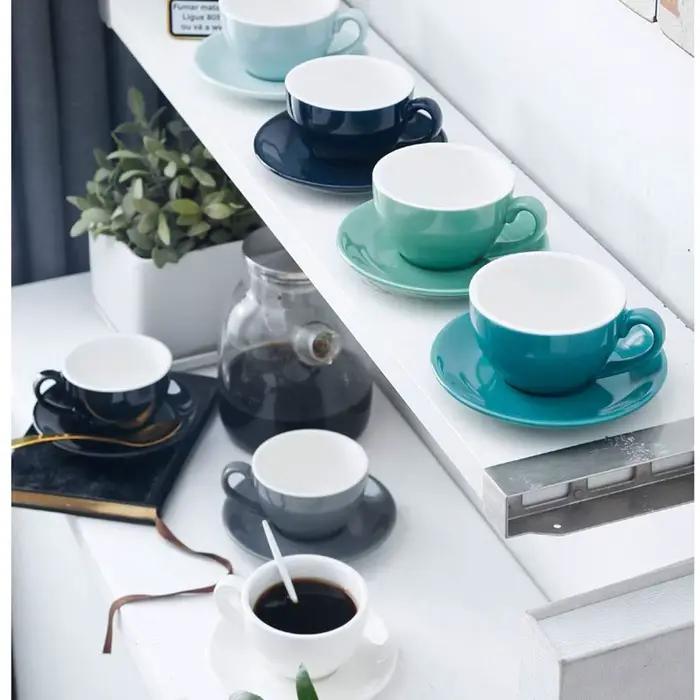 Leeseph – tasse à café en céramique avec soucoupe