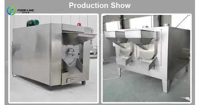Torréfacteur à tambour automatique Commercial personnalisé