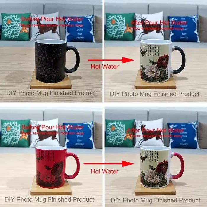 Tasse à Café Personnalisable avec Photo et Document Magique