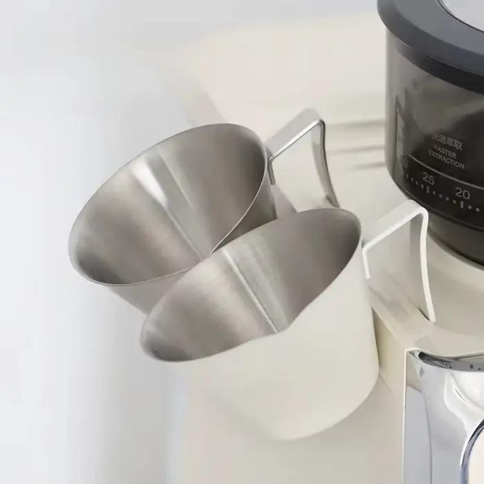 Tasse à expresso italienne en acier inoxydable avec échelle pour café et lait occasions spéciales chez soi