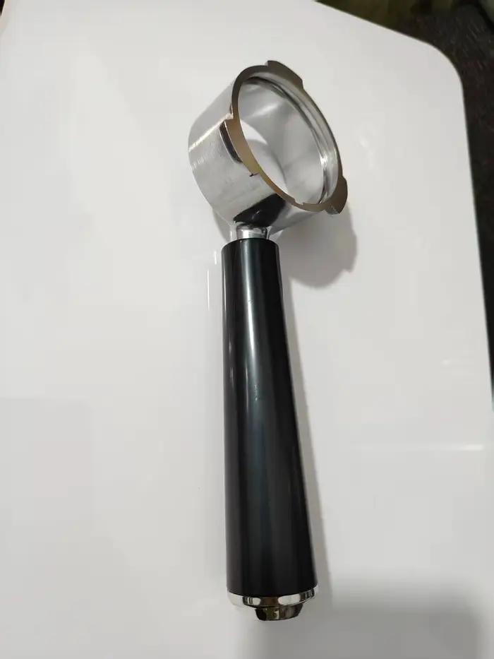 Porte-filtre à café sans fond en alliage d'aluminium pour expresso 51 mm argent gris noir adaptable à vos machines de cuisine