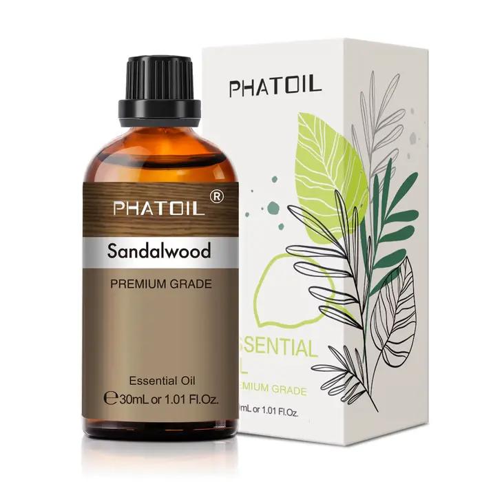 PHATOIL 30ml lavande citron Eucalyptus bois de santal bergamote aromathérapie huile essentielle pour diffuseur