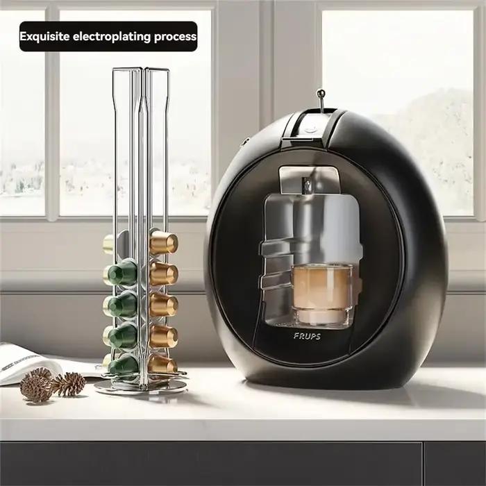 360 ° Porte-capsules rotatif pour café Nespresso Dolce Gusto
