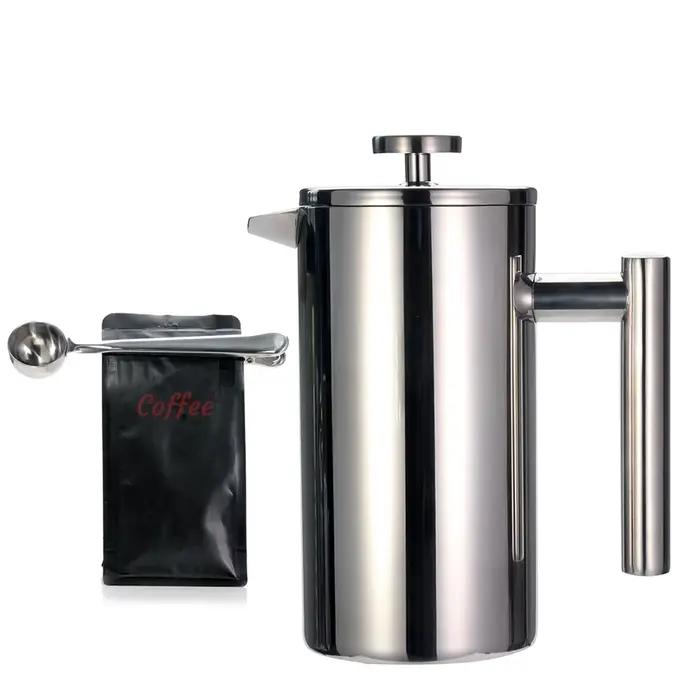 Meilleure cafetière à presse française – Double paroi en acier inoxydable 304