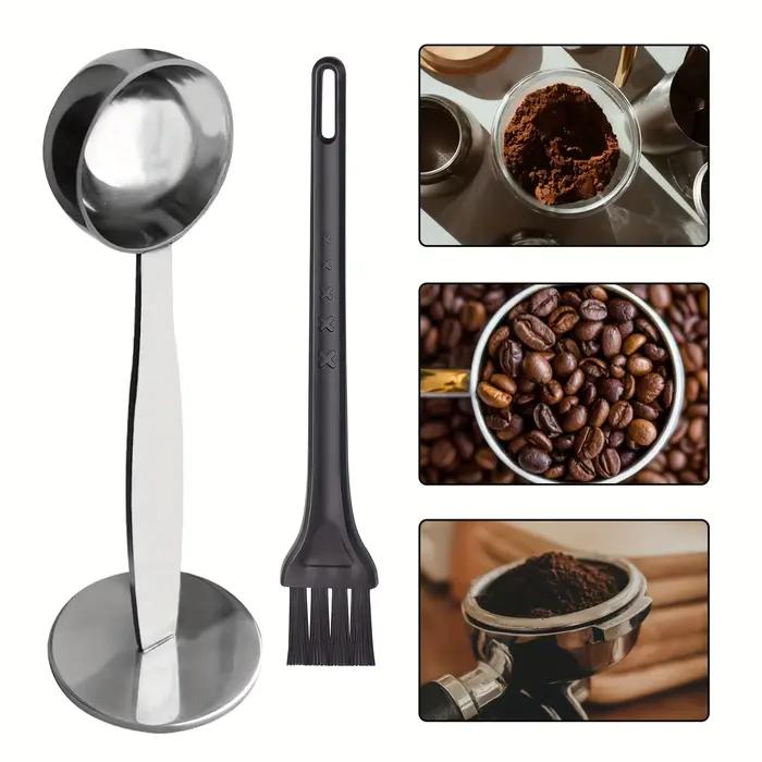 Cuillère à café 2 en 1 avec brosse