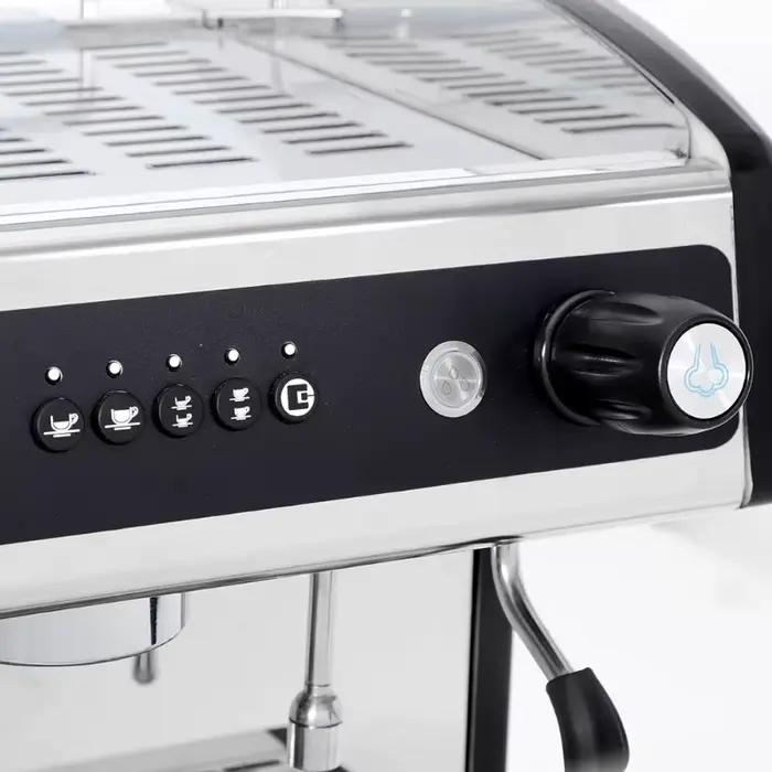 Machine à café expresso semi-automatique professionnelle italienne portable à double tête